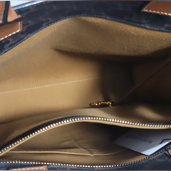 Authentic Celine Black and Brown Monogram Tote - Picture 8 of 15